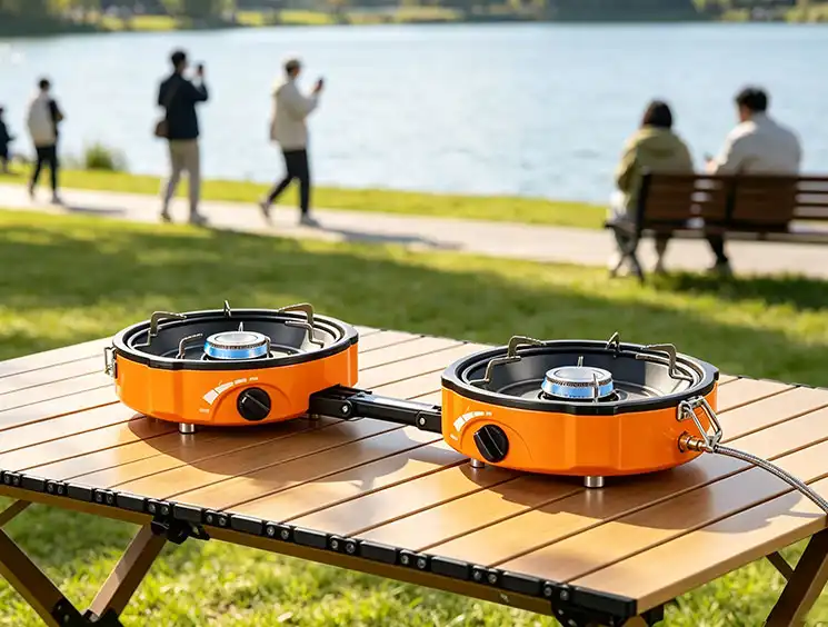 How do portable fish grills work?
